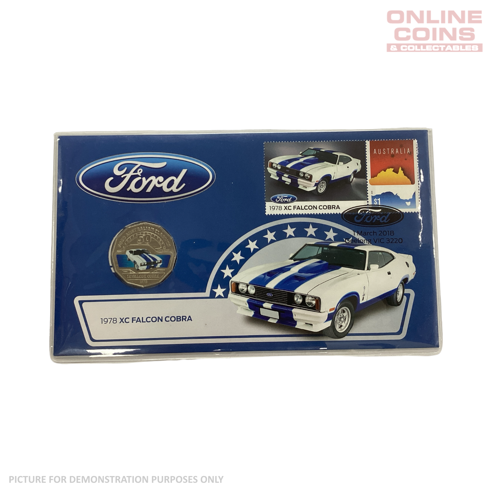 2018 Ford 1978 XC Falcon Cobra Coloured 50c PNC